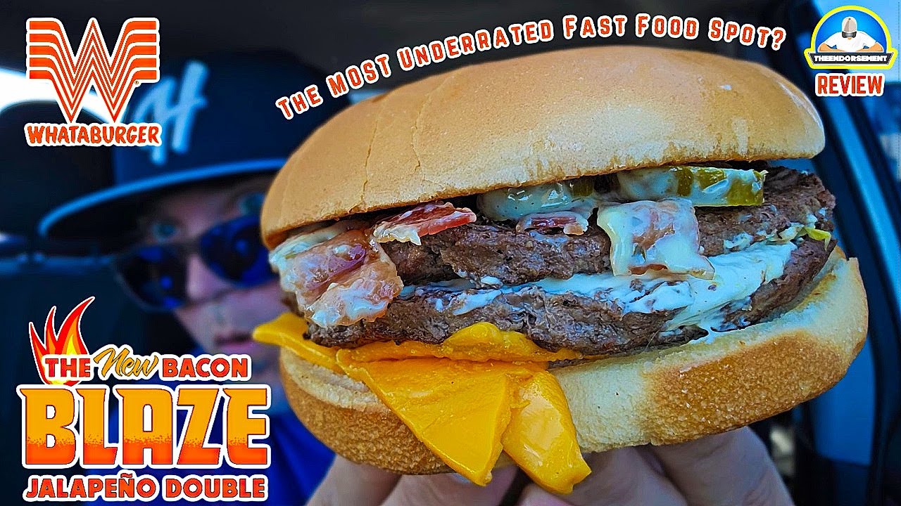 Whataburger® Bacon BLAZE Jalapeño Double Review! 🥓🔥🍔 | theendorsement