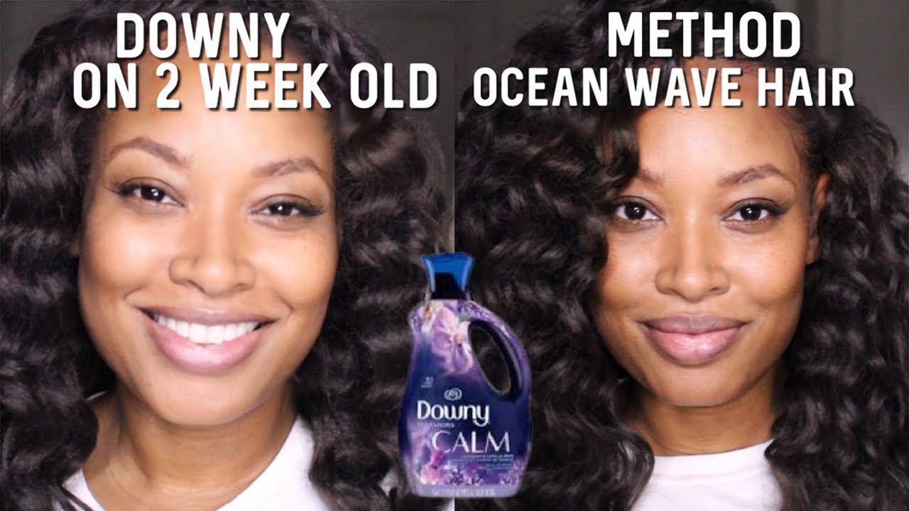 Trying the Downy Method on 2 Week Old Ocean Wave Hair| 2 Week Update on Ocean Wave | Yolanda Pharms