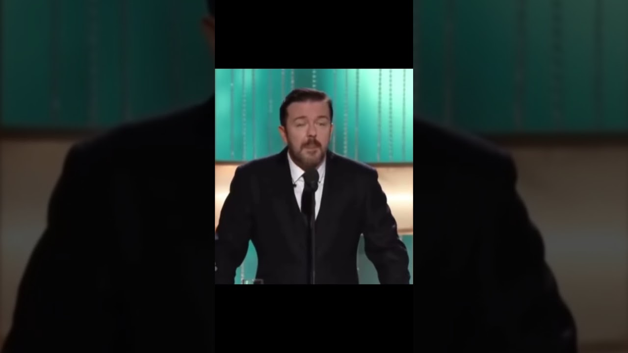 Ricky Gervais roasts Hugh Hefner