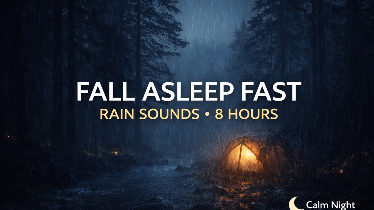 Feel the Shift Overnight – Soft Rain for Deep Calm Sleep (Black Screen)