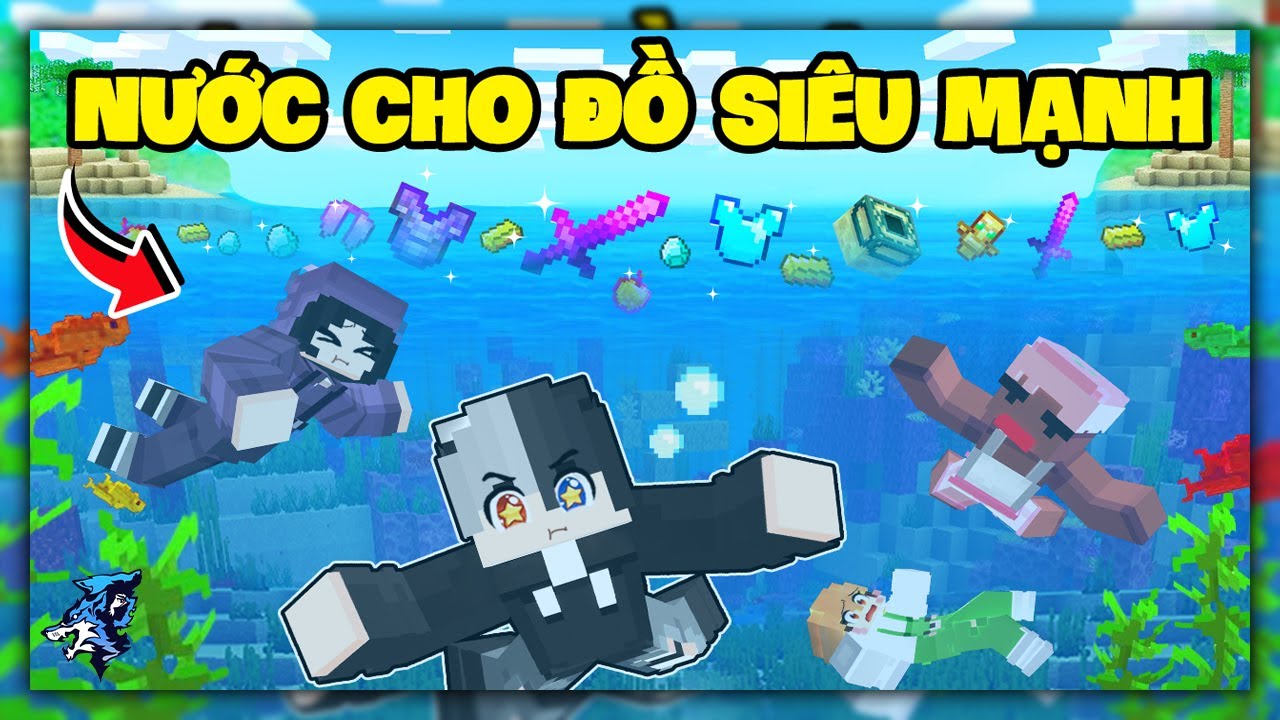 Minecraft nhưng Nước Sẽ Giúp Bạn Có Đồ Siêu Mạnh | Siro và Kamui vs 100 Wither