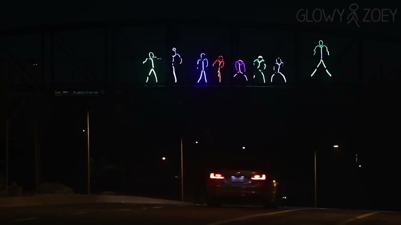 LED stick figure suits