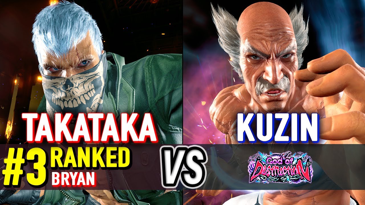 T8 🔥 TAKATAKA (#3 Ranked Bryan) vs KUZIN (Heihachi) 🔥 Tekken 8 High Level Gameplay