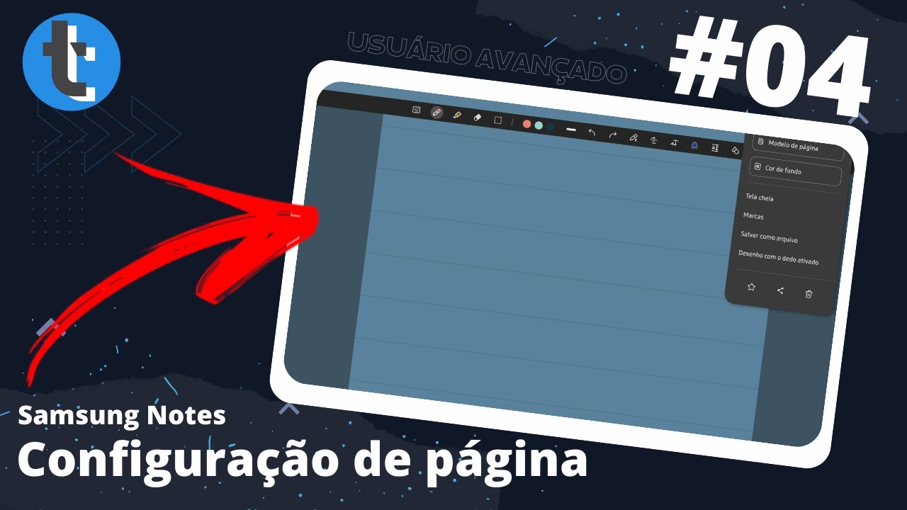 CONFIGURAÇÕES DE PÁGINA - SAMSUNG NOTES | Usuário avançado #04