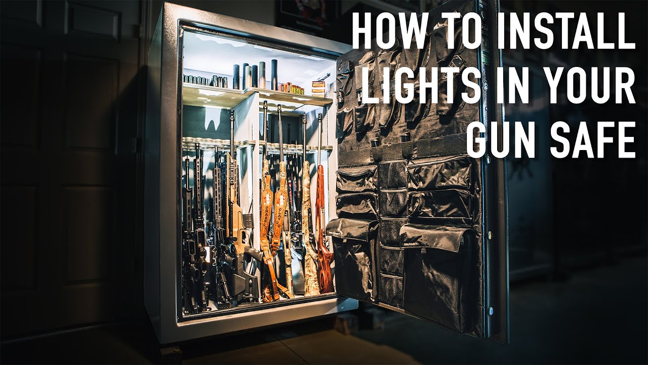 How To Install LIGHTS in Your Gun Safe! | Liberty Safe 6 Wand Light Install Tutorial
