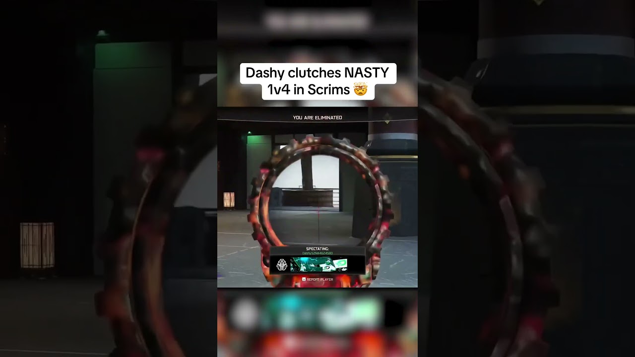 Dashy clutches NASTY 1v4 in Scrims 🤯