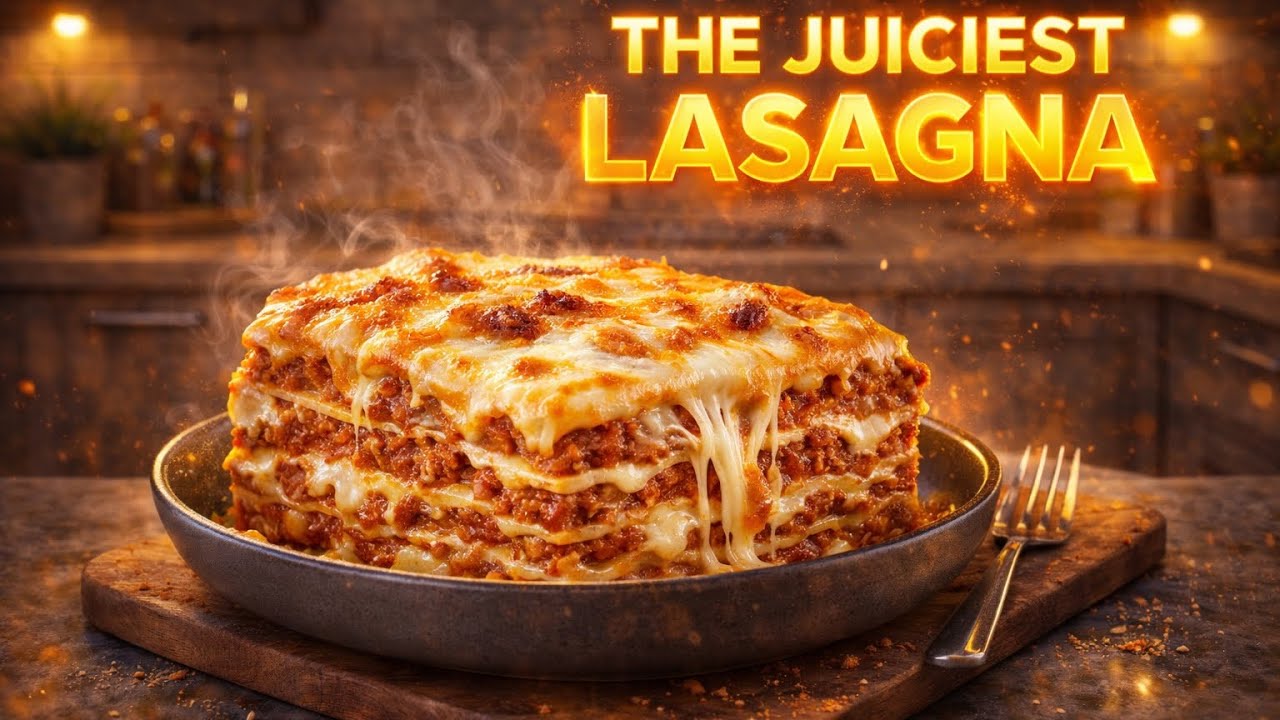 How to Make the Perfect Lasagna at Home 🍝 | Easy & Juicy Recipe