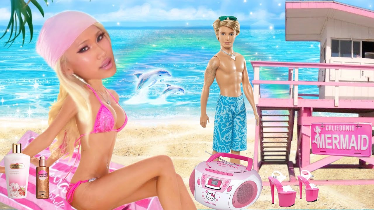 BEACH BARBIE VLOG