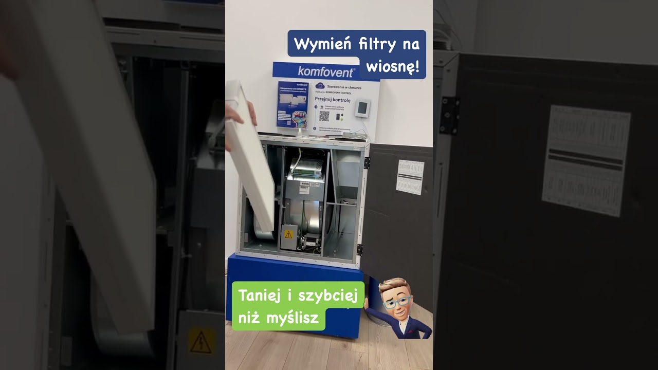 Wymień filtry w swoim rekuperatorze?