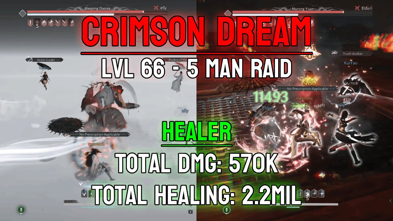 [Where Winds Meet] Crimson Dream Raid | Healer