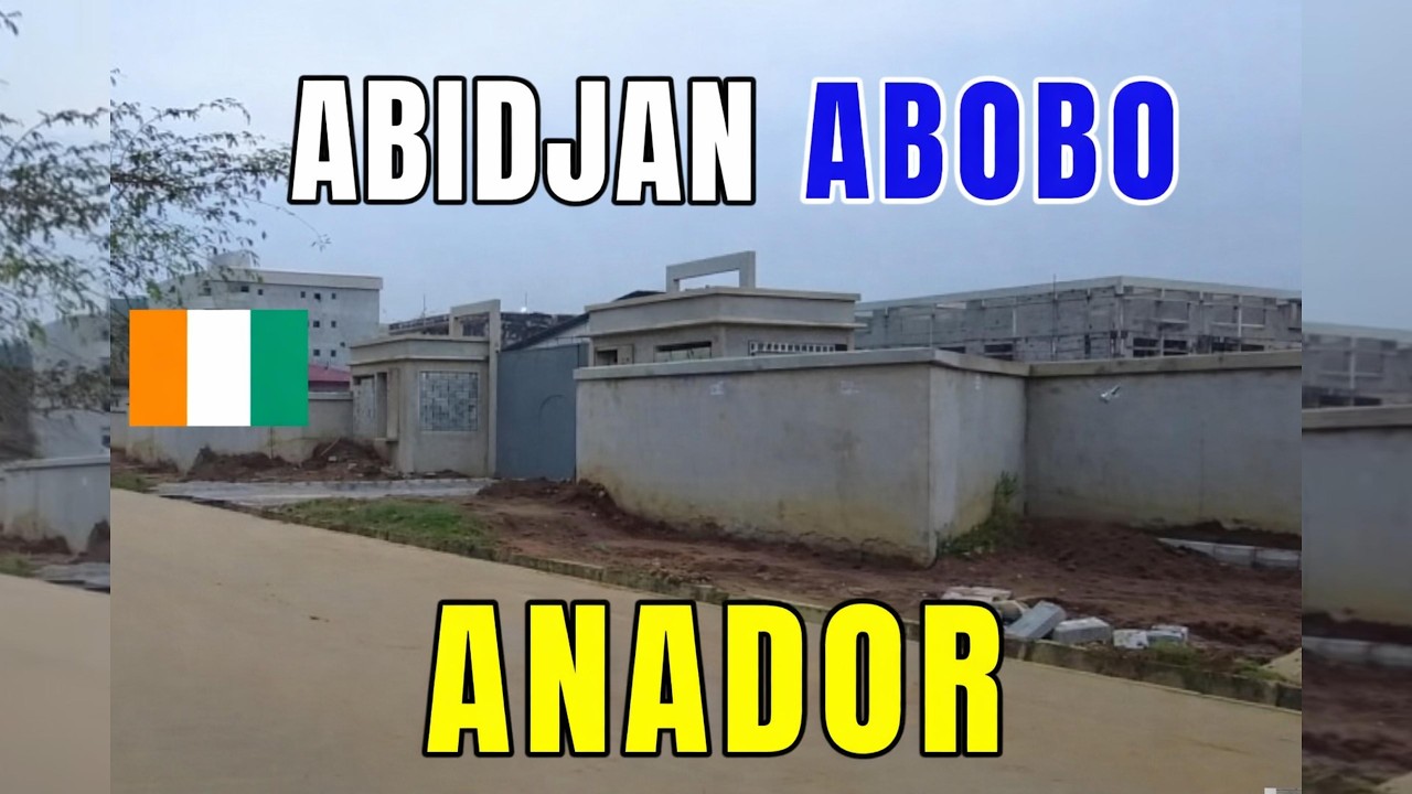 Plaque Anador Abobo Abidjan Côte d’Ivoire : Au cœur du Quartier et Chantiers du Chu et Lycée