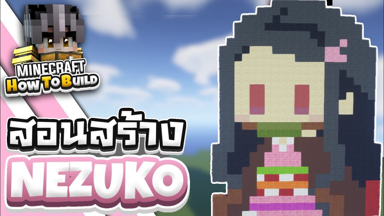 Nezuko - Minecraft Pixel art