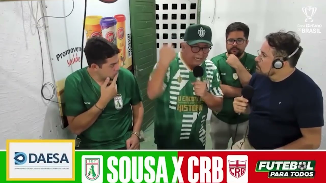 ALDEONE ABRANTES DISPARA CONTRA A ARBITRAGEM APÓS A ELIMINAÇÃO DO SOUSA NA COPA DO BRASIL PARA O CRB