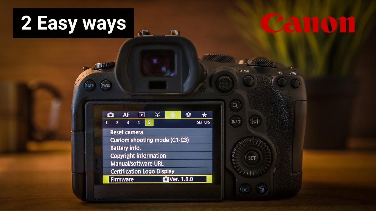 How to Update Firmware - 2 Easy Tutorial's Using a Canon R6