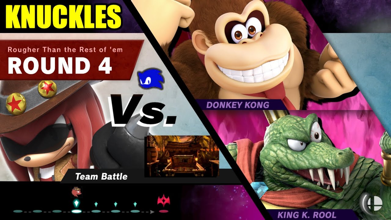 Knuckles Moveset Custom CLASSIC MODE Route in SMASH ULTIMATE!