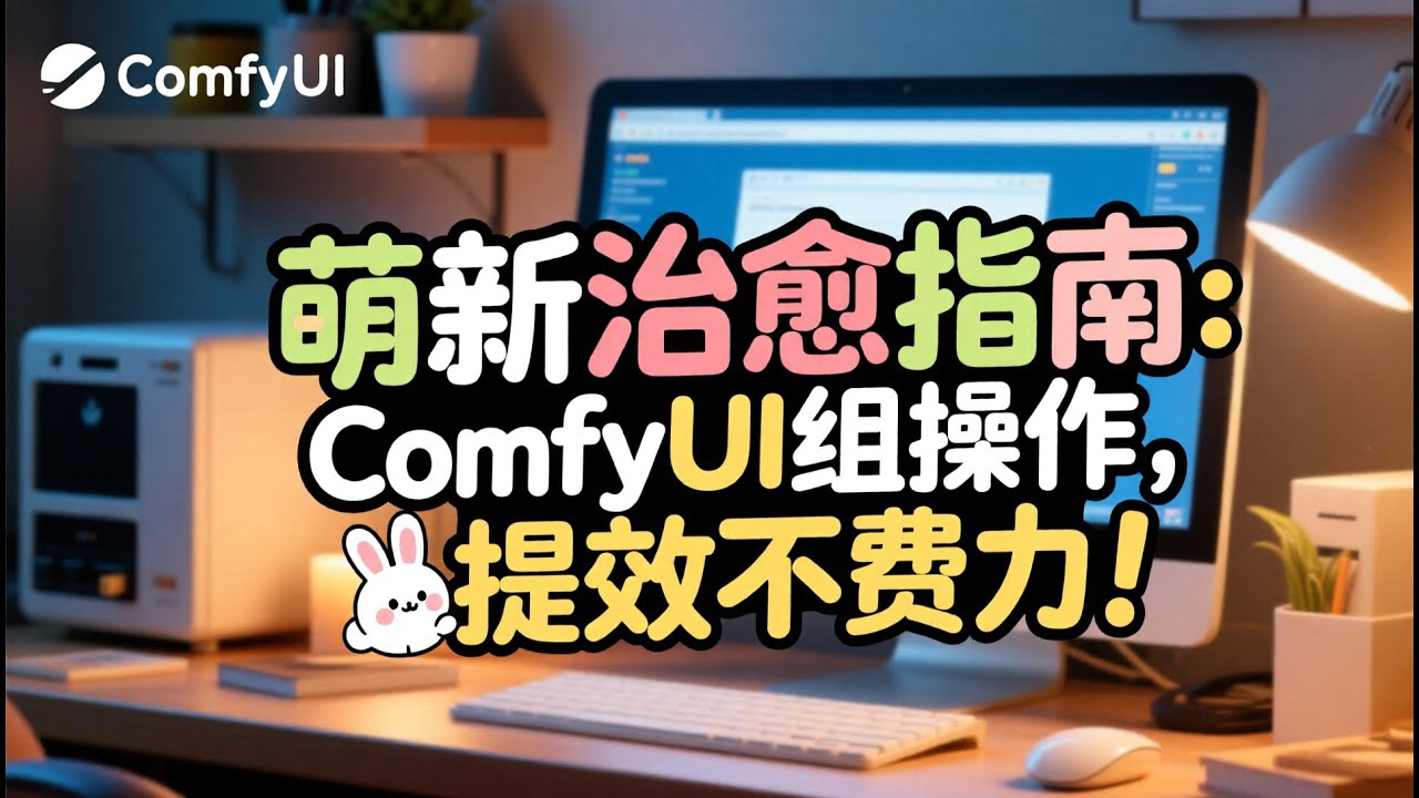 【暴躁小白兔】A005 萌新治愈指南：ComfyUI组操作，提效不费力！