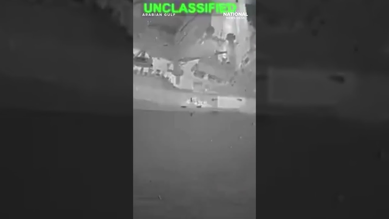 U.S. military fires HELLFIRE MISSILE into tanker's engine room to stop it from reaching Iranian port