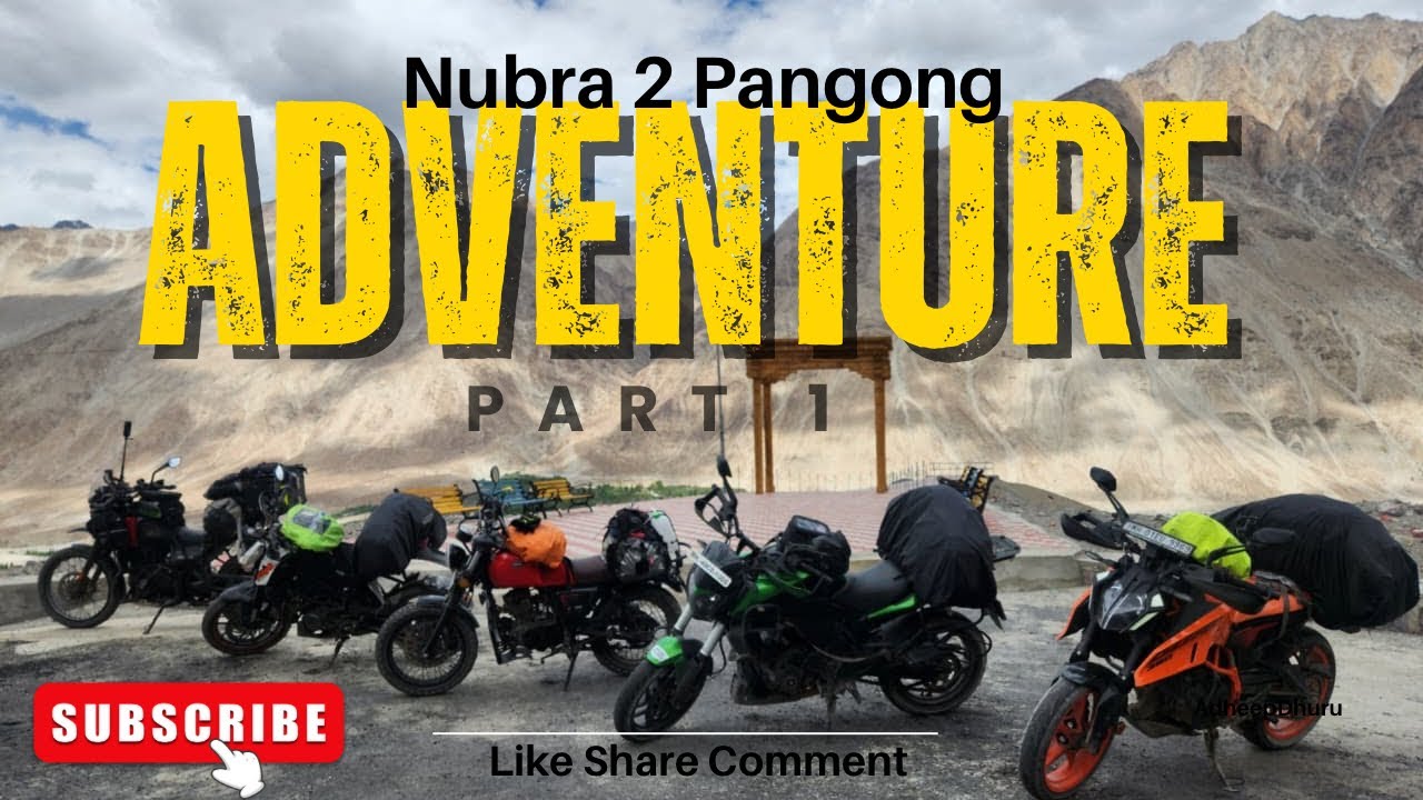 Nubra 2 Pangong | Part 1 | Duke 390 gliding on off road | The real Adventure Begins