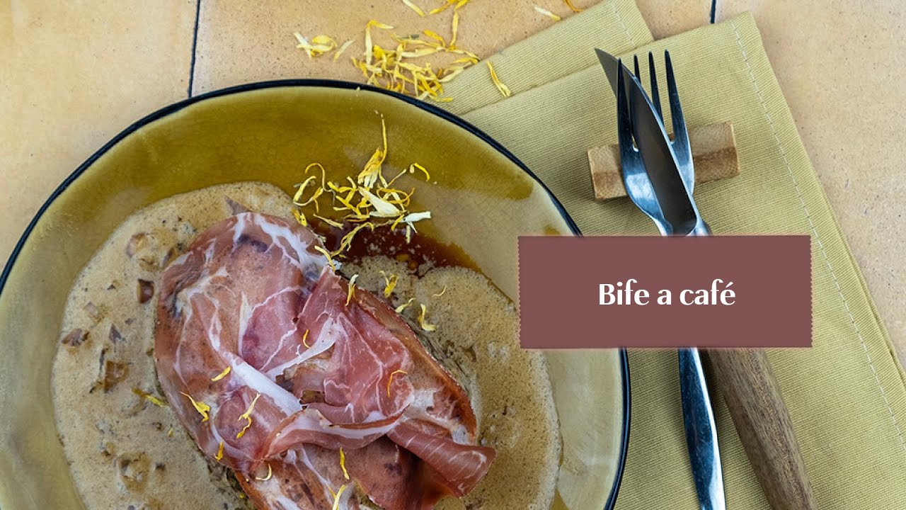 Bife a caf&eacute;, typisch gerecht uit Lissabon