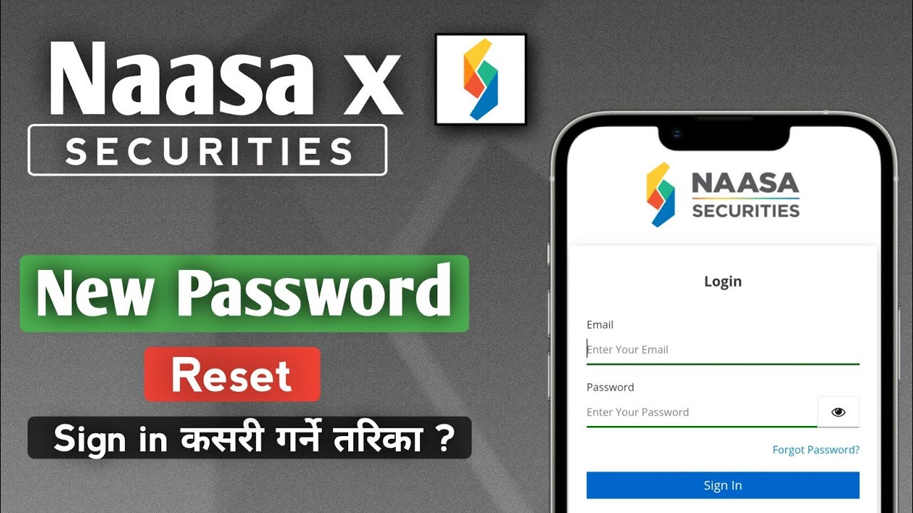 How to Login NAASA X Securities | Reset Password & Login | New TMS Account