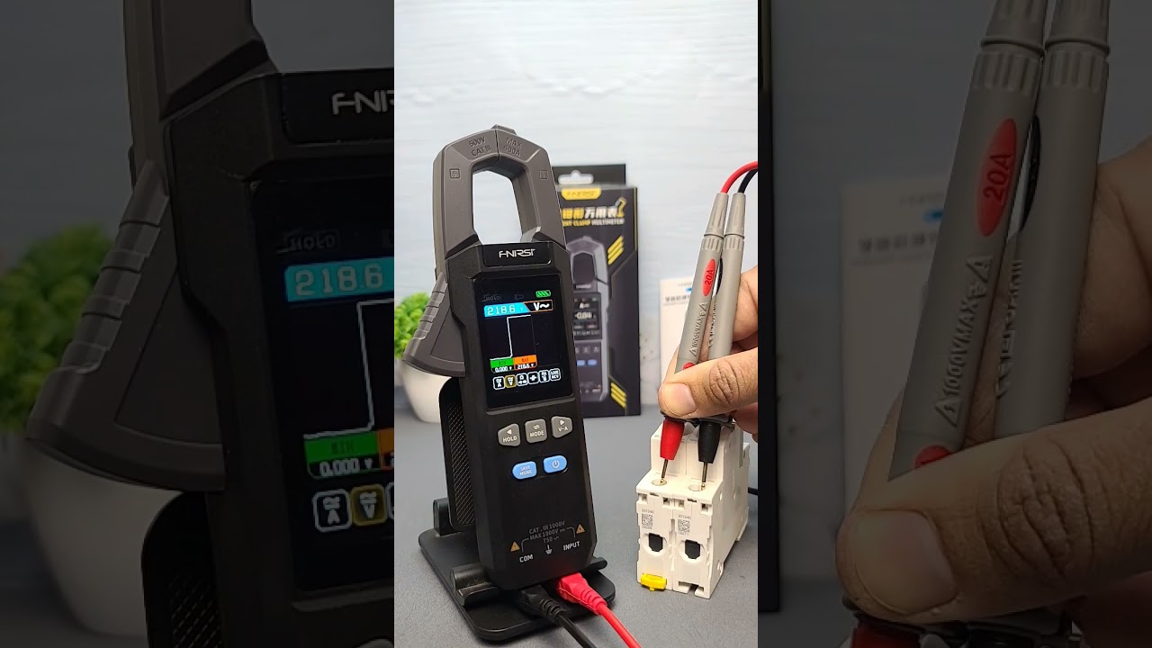 Fnirsi DMC-100 Smart Digital Clamp Meter AC-DC Current Measurement #digitalclampmeter #clampmeter