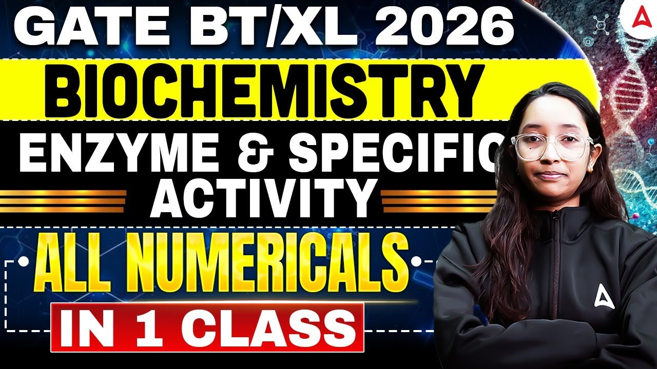 GATE BT/XL 2026 
BIOCHEMISTRY
ENZYME AND SPECIFIC ACTIVITY