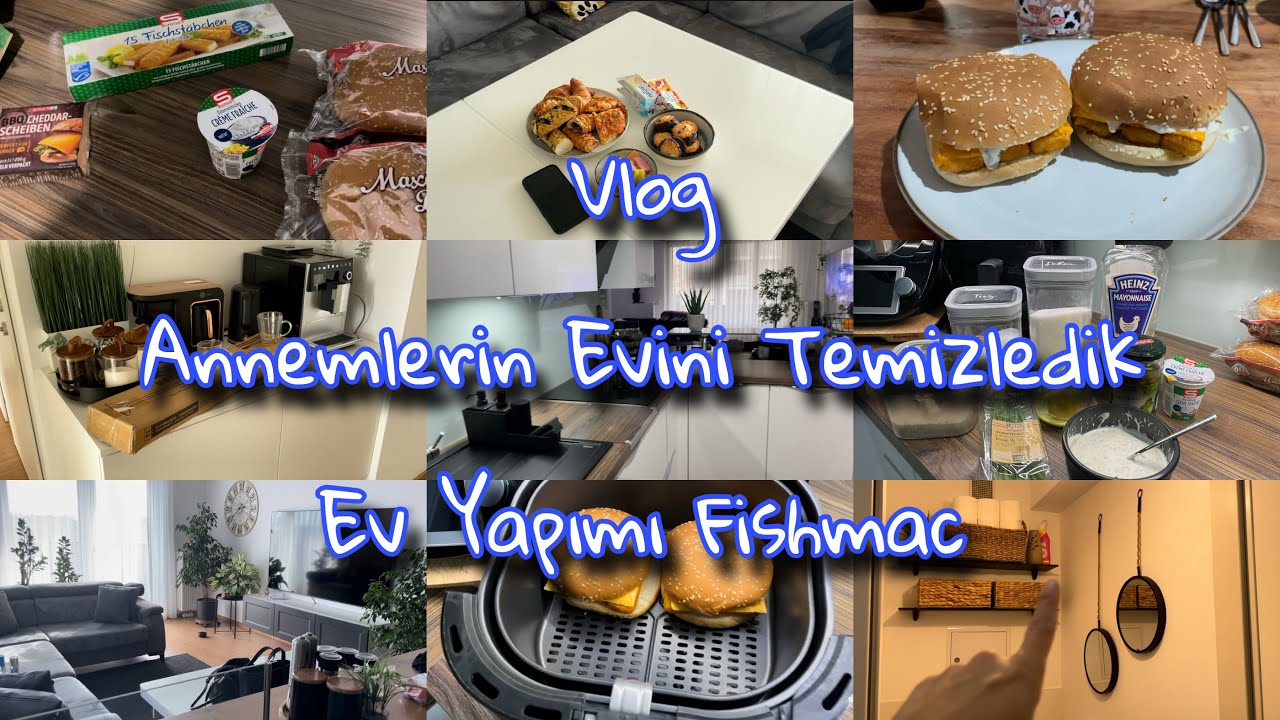 Almanyaya Yolcuyuz | Annemin Evini Temizledik | Evde Burger Yapımı | Neler Hazırladım?| Türkiye Yolu