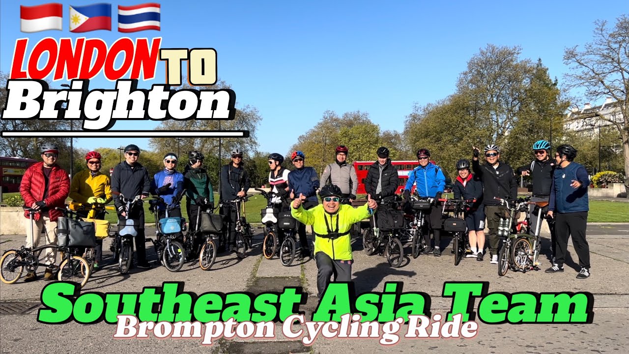 Brompton ride from London to Brighton 110KM # WHAT AN AMAZING DAY #