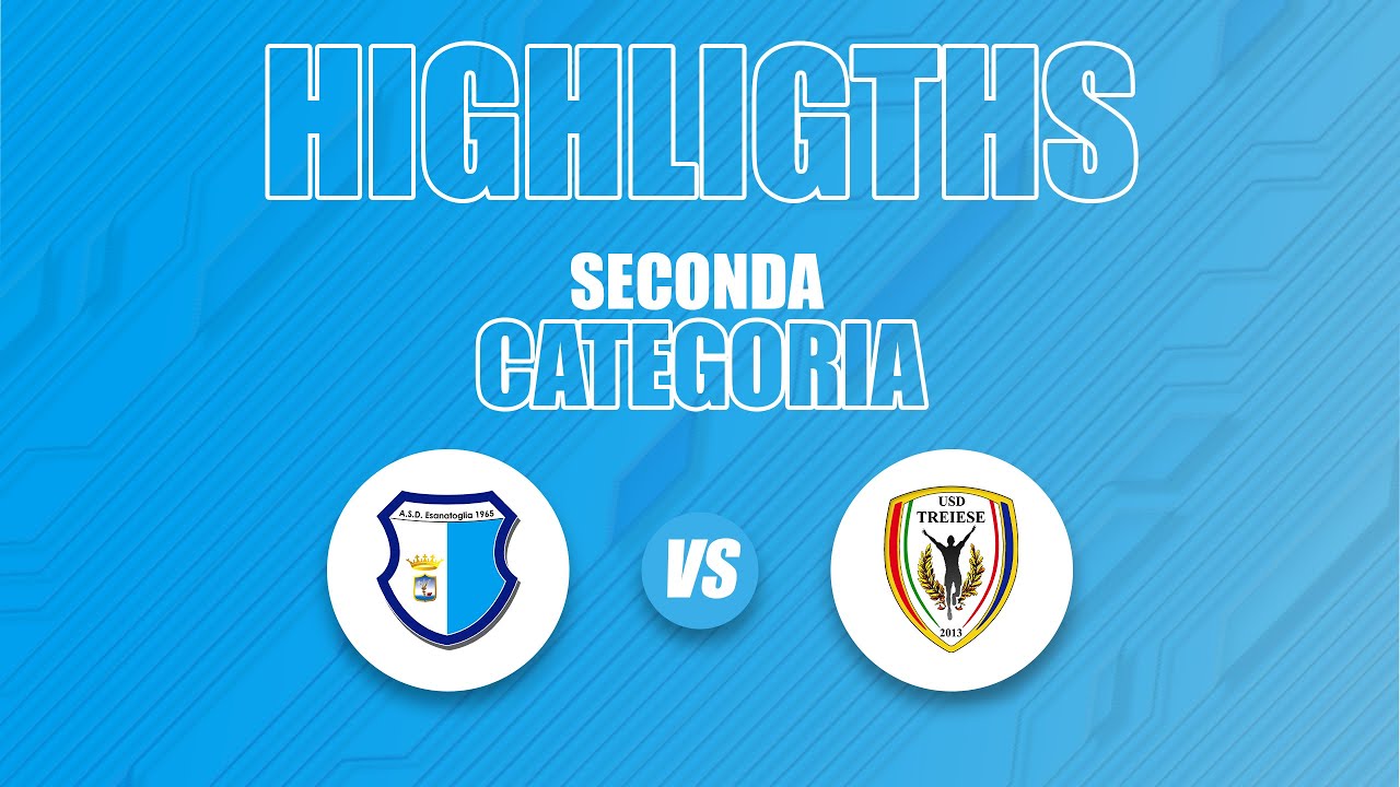 HIGHLIGHTS SECONDA CATEGORIA 25/26: ASD Esanatoglia 🆚 ASD Treiese