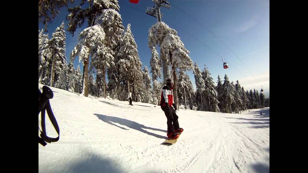 Skifahren und Snowboarden im Harz (Wurmberg, Braunlage) GoPro Helmcam #129