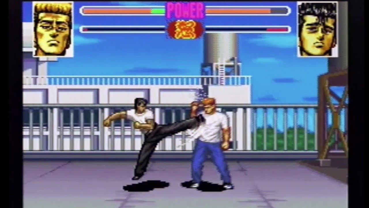 「 葛西  VS  前田太尊」: SFC『ろくでなしBLUES  対決！東京四天王』【ゲーム】【スーパーファミコン】ろくでなしブルース rokudenashi blues スーファミ