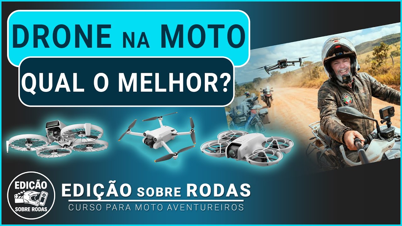 Qual o melhor drone para viagem de moto?