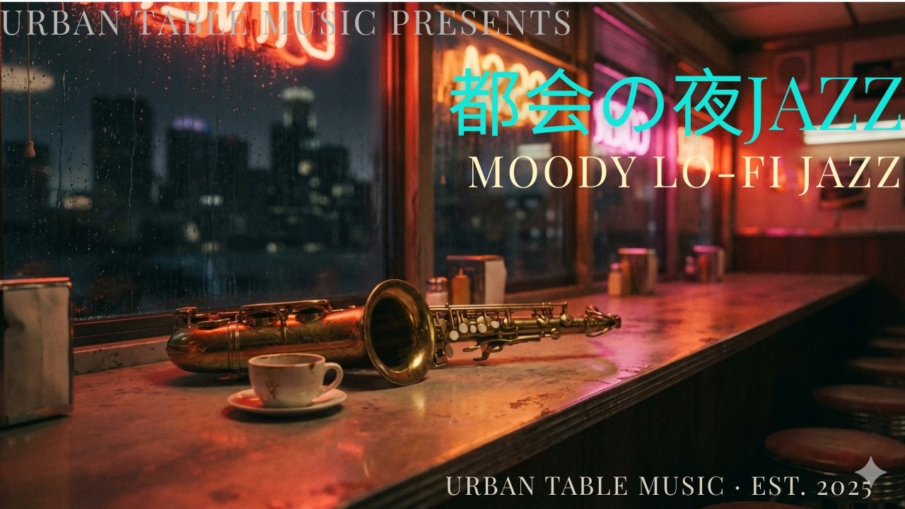 【都会の夜】24時間営業のダイナーで。孤独とネオンが溶け合うLo-fiジャズBGM｜Midnight Diner Vibes: Moody Lo-fi Jazz for Urban Solitude