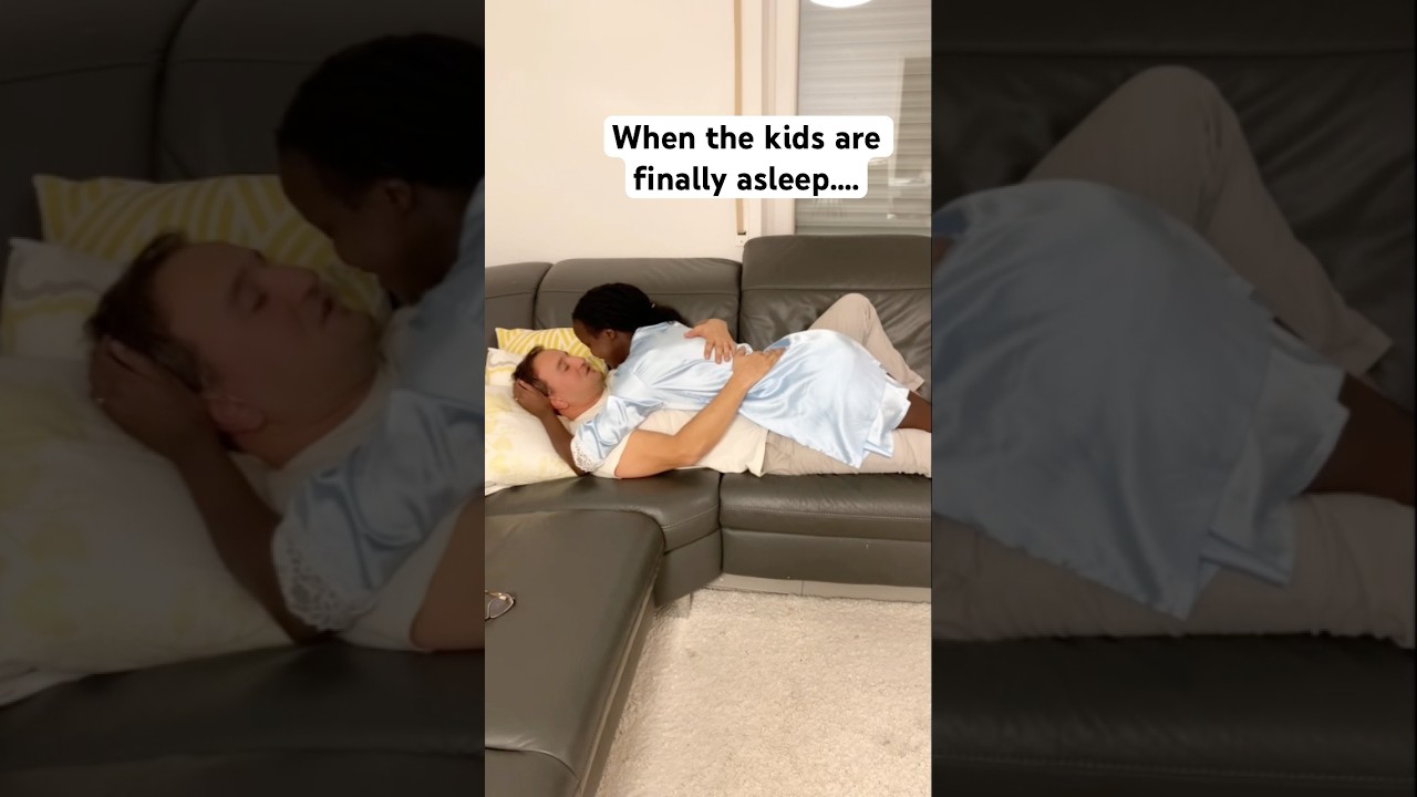 When the kids are finally asleep 😍 #shorts#love#blackandwhite#couple#family