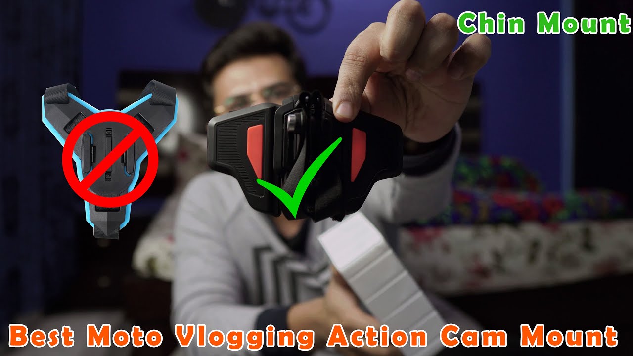 Best Moto Vloging Helmet Mount || Chin Mount for moto Vlogger || Telesin New Chin Mount for GoPro