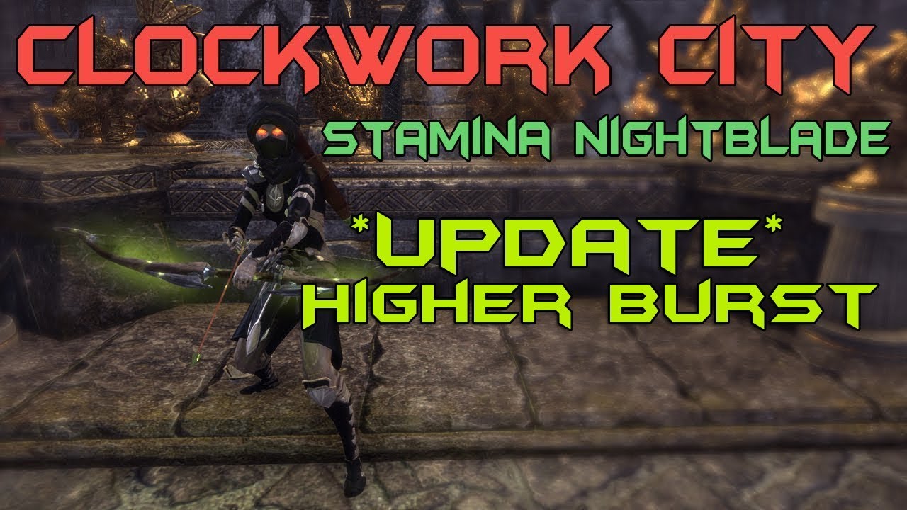 ESO - *Update*  Stamina Nightblade PvP Build CWC (Higher Burst)