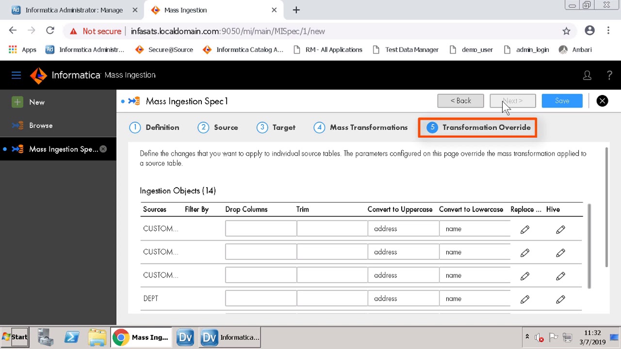 Mass Ingestion to Hive - BDM Developer