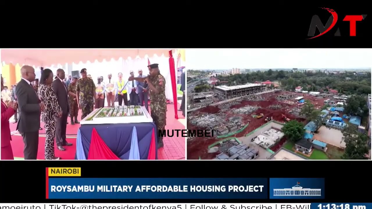 SEE PRES RUTO IN ROYSAMBU AFFORDABLE HOUSING PROJECT