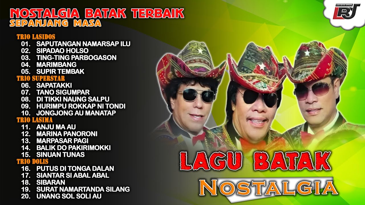 Kompilasi Lagu Batak Nostalgia - Trio Lasidos, Trio Superstar, Trio Lasima, Trio Dolis
