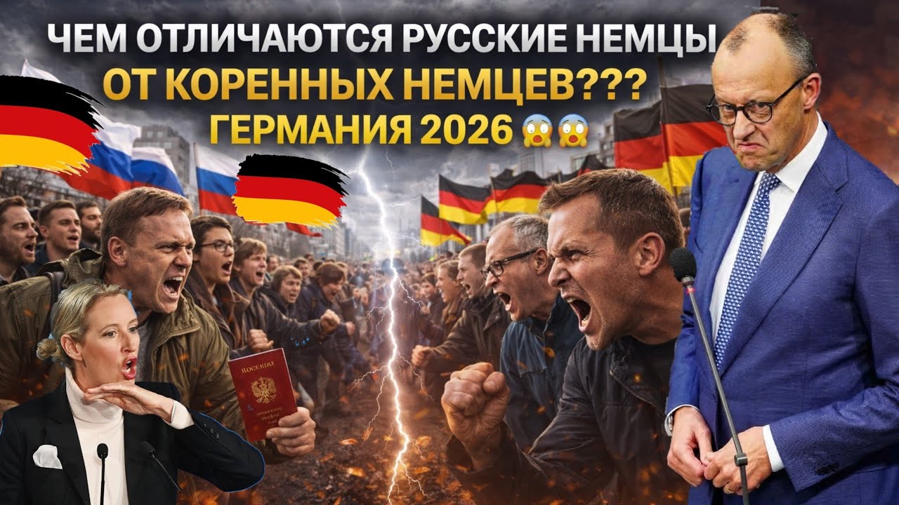 Чем отличаются Русские немцы от коренных немцев???  Германия 2026 😱😱