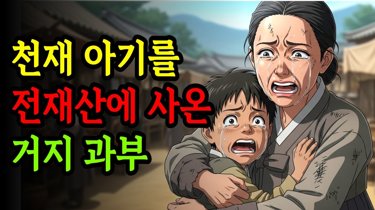 천재아이를 전재산에 사온 과부 | 옛날이야기 | 야담 | 드라마