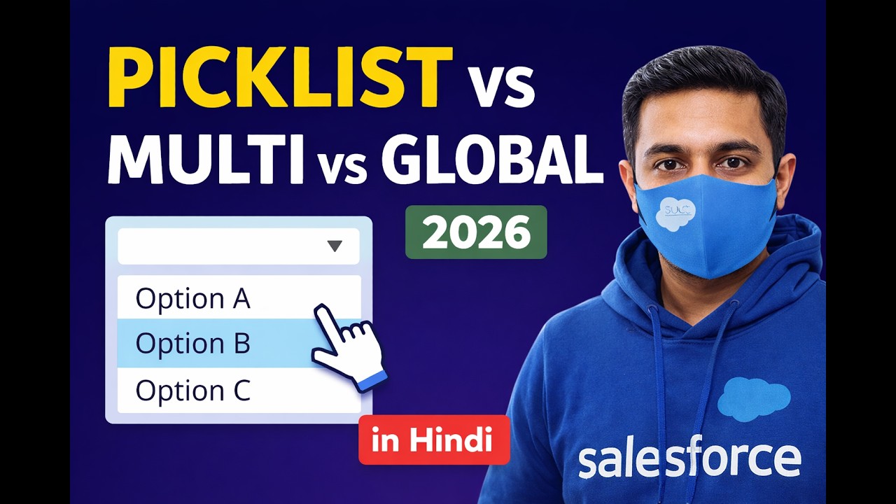 Picklist, Multi Picklist & Global Picklist Explained | Salesforce Admin 2026 | in Hindi