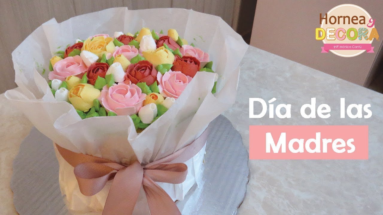 PASTEL RAMO DE FLORES con BAILEYS!!! / #62