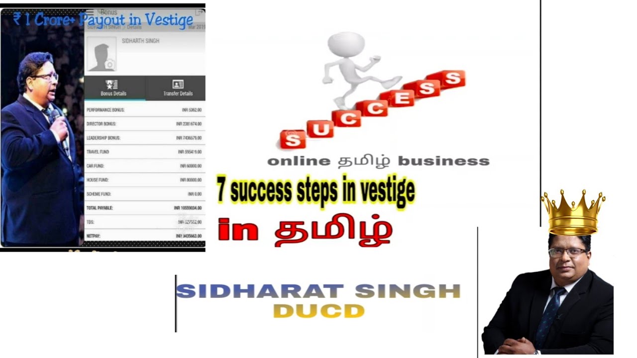 7 success secret steps of SIDHARAT SINGH in vestige in Tamil @VestigeFamily