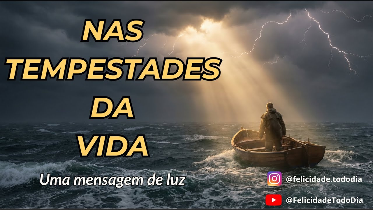 Mensagem de um espírito de luz para quem enfrenta as tempestades da vida