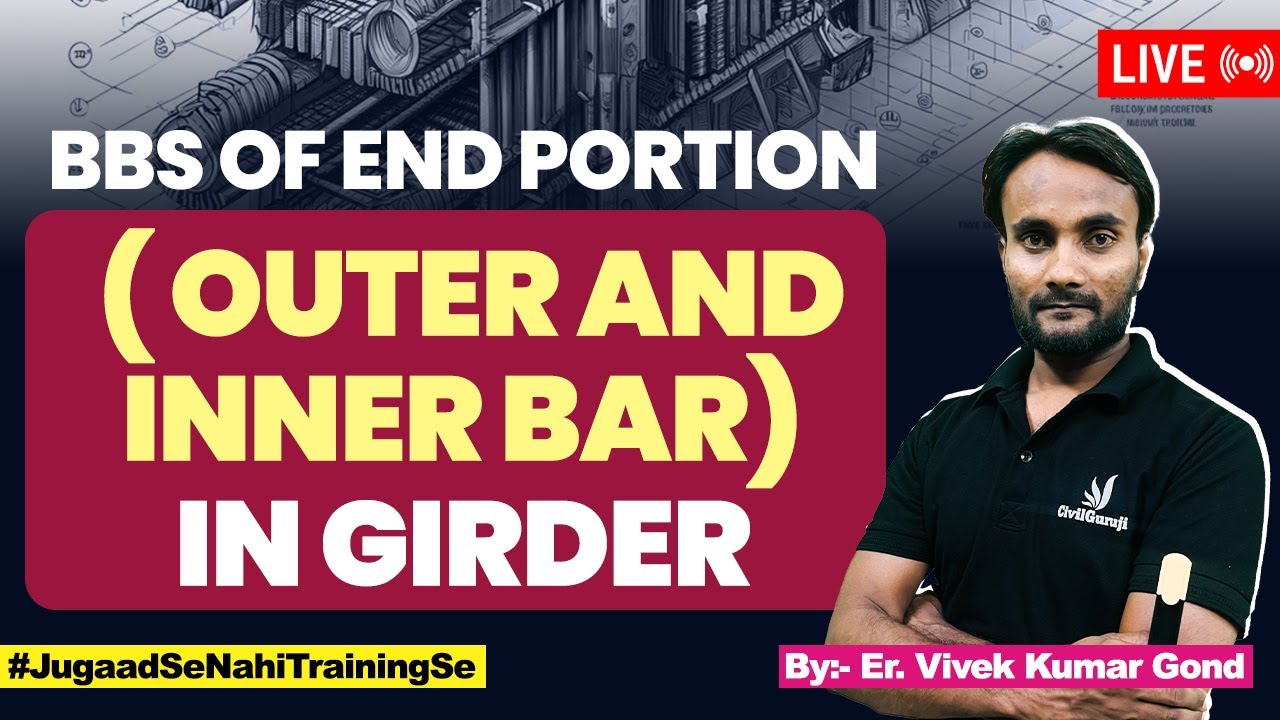 BBS of End Portion / Outer And Inner Bar in Girder | Bar Bending Schedule of Girder | BBS of Girder