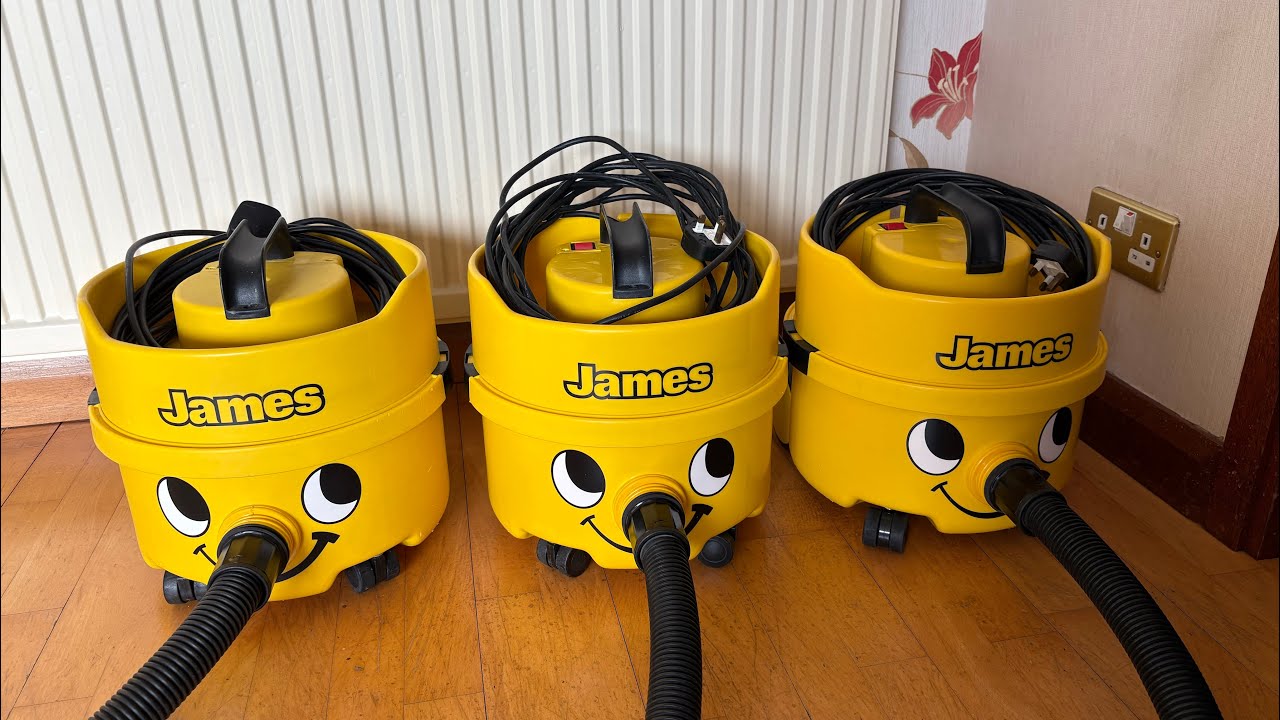 Numatic James JVP180 Vacuum Cleaners Henry Hoovers after restoration 
