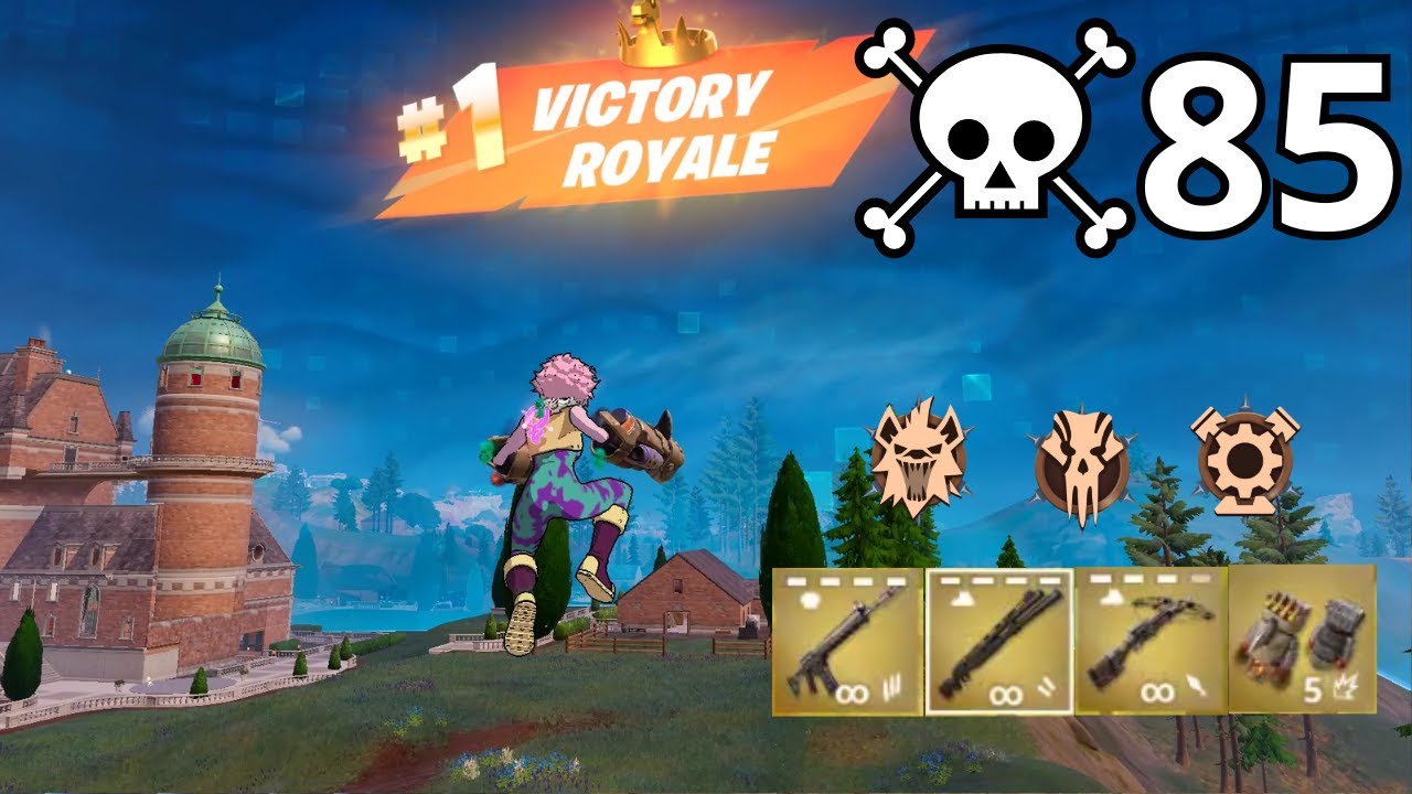 85 Elimination MINA ASHIDO Solo Vs Squads Zero Build Gameplay (NEW Fortnite Chapter 5 Season3)