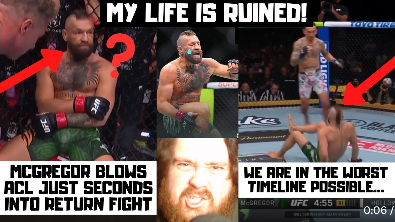 Conor McGregor's Leg EXPLODES? Injury Loss Max Holloway? My UFC 329 Full Fight Reaction