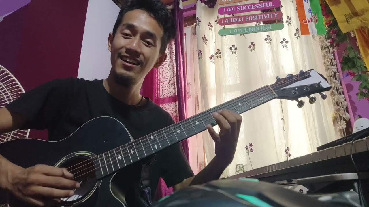 Lag jaa gale guitar raw Cover + Tutorial lesson for Beginners 